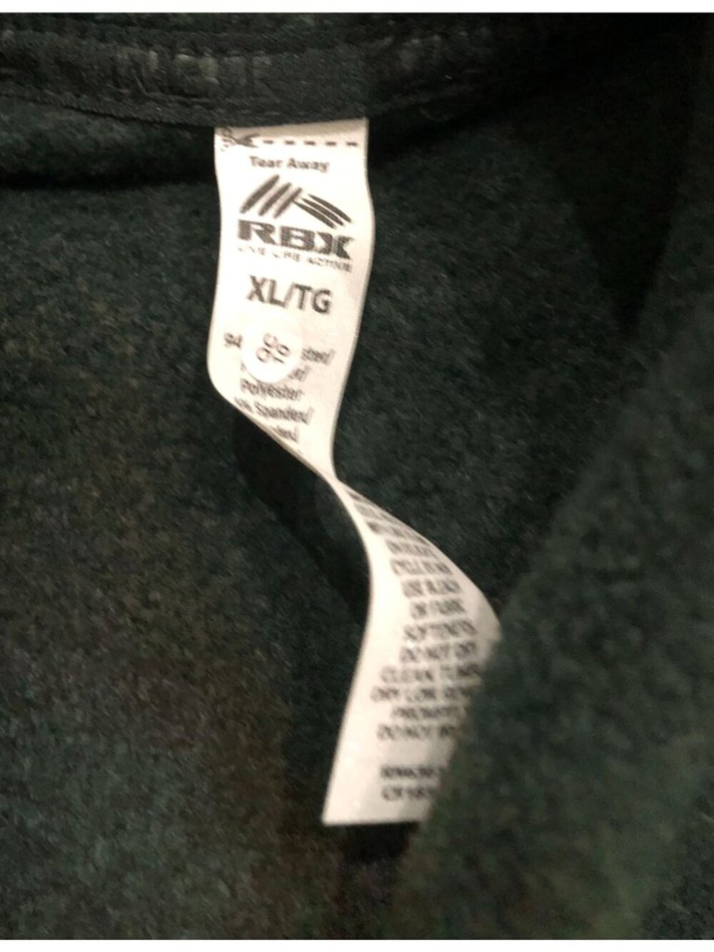 RBX Womens XL Dark Green Cowl Neck Long Sleeve Pullover Sweatshirt New with Tags - Picture 3 of 6